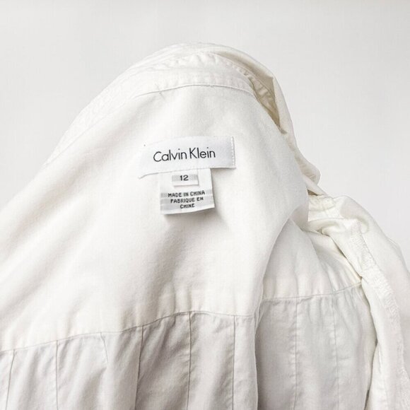 VINTAGE CALVIN KLEIN BLOUSE WITH TEXURE DETAILS - Picture 6 of 7